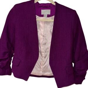 H&M Deep Purple Blazer Size 6